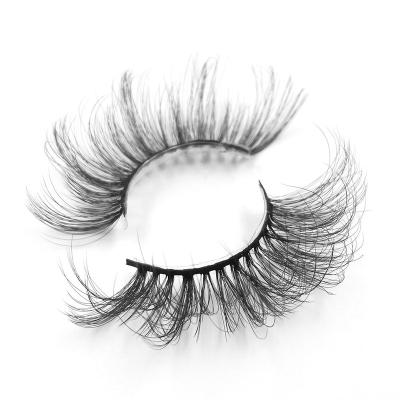 China Top Class Natural Soft Grade 5D 25mm Seller Eyelash Synthetic Fiber Mink Eyelashes Fluffy False Mink Eyelashes for sale