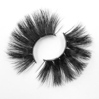 China Cheap Sale Mink Fluffy False Eyelashes For Natural Soft False Eyelash Prices 5D 25mm for sale