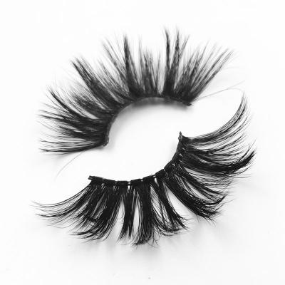 China Natural Soft Cheap Price Hair Natural Soft Synthetic Mink Eyelashes Long Eyelash 5D 25mm Soft Synthetic Mink Eyelashes for sale