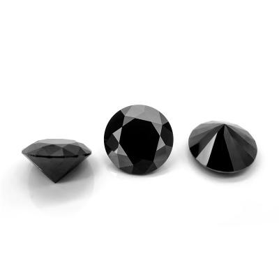 China Wholesale 1/2/3 Carat Iridescent Princess Black Moissanite Loose Moissanite Iridescent/Loose Spell for sale