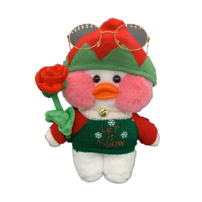 China Coffee mimi duck decoration lalafanfan yellow small duck stuffed plush toy gift for sale