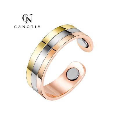 China Magnetic Pure Copper Bio Therapy Ring For Arthritis Pain Relief Rings 100% Health Care CLASSIC Finger Jewelry for sale