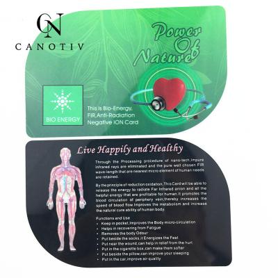 China Health Care Energy Scalar Negative Ion Health Card Nano Mineral Far Infrared for sale