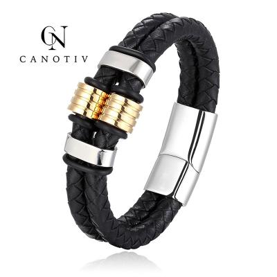 China Fashion Custom Logo Personalized Jewelry Womens Leather Bracelet Wholesale Engravable Leather Bracelets for sale