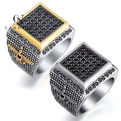 China Fashion Amazon Hottest Selling Product Fashion Gold Rings For Men Custom Stainless Steel Ring Band for sale