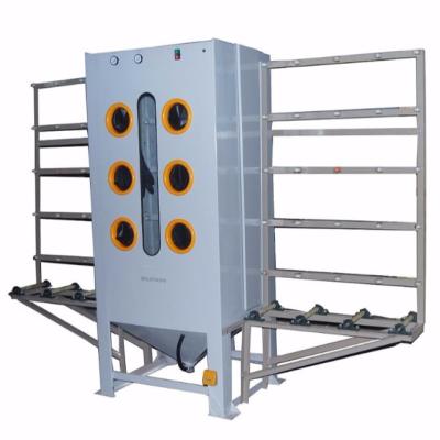 China COLO Manual Conveying Sandblasting Descaling / Stripping Machine for Glass for sale