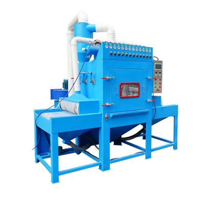 China Automatic Wet Type Sandblasting Plant Sand Blast Conveyor Cabinet for sale