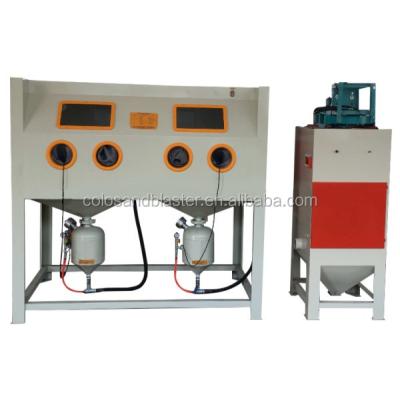 China Critical cleaning / COLO-1212P pressure sandblasting cabinet residue-free direct high speed machine / rust remover for sale