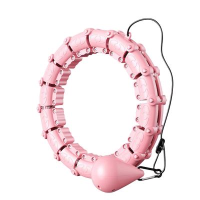 China 2023 Hot selling Home Gym Weighted Hula plastic Hoops Exercise Fitness for adults weight loss à venda