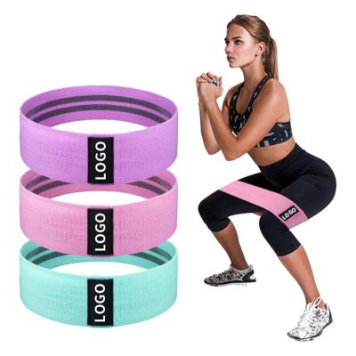 China Popular Highly Elastic Fabric Non slip Gym Beauty Butt Leg Hip Circle Resistance Band For Squat Exercise en venta