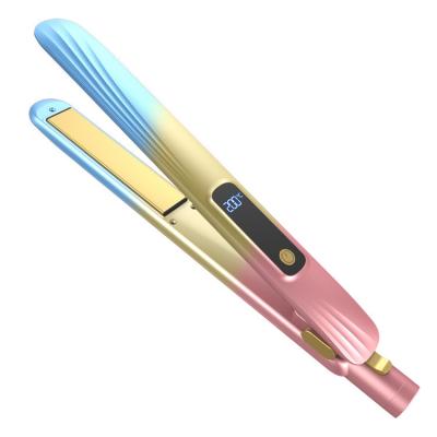 China Professional 230 degrees hair straightener tourmaline ceramic coat flat iron shiny hair straightener beauty salon tool Wholesale for sale