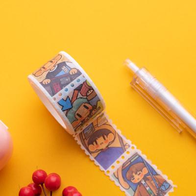 China Waterproof Decorative Washi Tape Stationery Sticker DIY Washi Tape LOW MOQ Cheap Price Custom Printing Cute Foil Washi Tape for sale