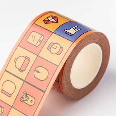 China Colorful Die Cut Waterproof Washi Tape Manufacturer PVC/paper Sticker UV Proof And Brand Waterproof Sticker Self-adhensive Sticker for sale