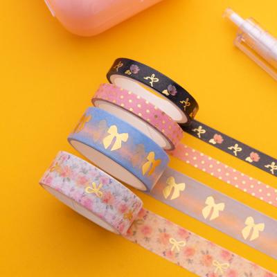 China Waterproof washi tapeJournaling custom cute washi tape sticker waterproof washi tape kpop kpop wrapping paper tape for sale