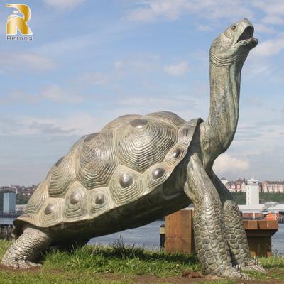 China Large Europe Size Casting Large Bronze Turtle Outdoor Decor Statue Sculpture For Park for sale