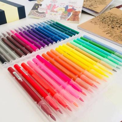 China Eco-Friendly Multi Color Watercolor Artist Custom Design Maid School Private Label Brush Pens Set for sale