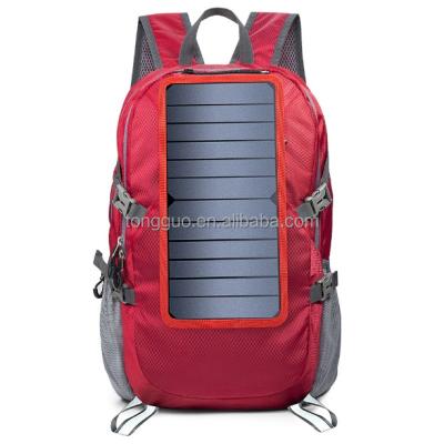 China Canvas Solar Backpack hot selling waterproof  laptop solar backpack usb rechargeable  charger energy smartmen sport women's backpacks for sale