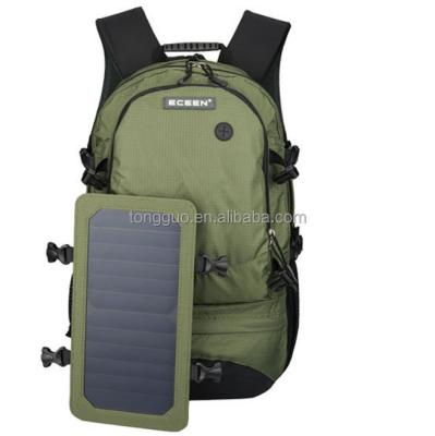 China Canvas Solar Backpack hot selling waterproof  laptop solar backpack usb rechargeable  charger energy smartmen sport women's backpacks for sale