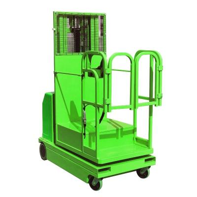 China 2.7m - 4.5m de Hydraulische Plukker van de Pakhuis Elektrische Orde Gemotoriseerd in Groen Te koop
