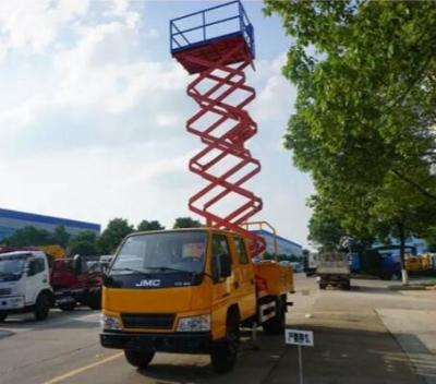 Chine ascenseur de ciseaux monté par camion hydraulique lourd de plate-forme d'élévation 500kg avec 14m à vendre