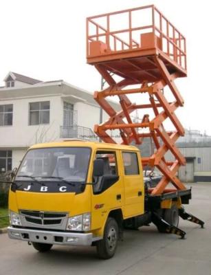 China 300kg lading Lift van de 6m Hoogte de Mechanische Vrachtwagen Opgezette Schaar Te koop