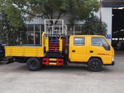 Chine le camion de levage de taille de 6m a monté la capacité de chargement de l'ascenseur 450Kg de ciseaux à vendre