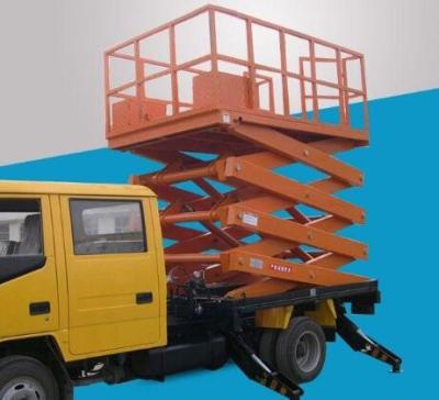 China 450Kg Automobile Truck Mounted Scissor Lift with 9M Lifting Height for sale