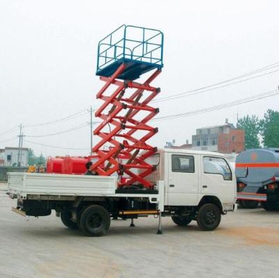 China 14m de Opheffende Lift van de Hoogte Mobiele Vrachtwagen Opgezette Schaar met 450kg-Ladingscapaciteit Te koop