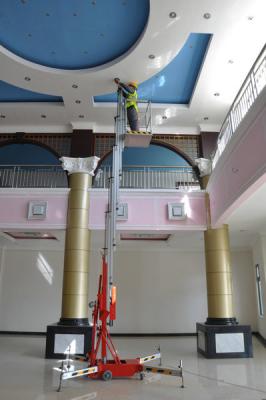 China 160Kg 6m het opheffende Platform van het hoogte Mobiele Draagbare Luchtwerk met aluminiumprofiel Te koop