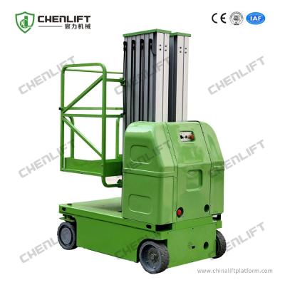 China 9m Hydraulic Lift Platform Self Propelled Aluminum Aerial Work Platform Double Mast for sale