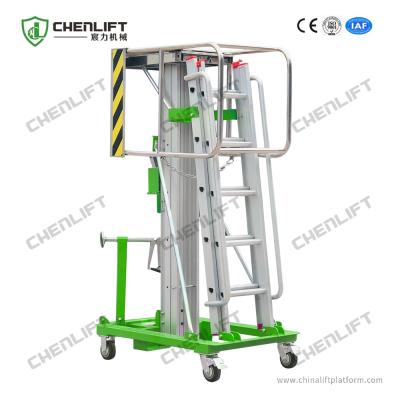 China 3.2m Platform Height 125kg Load Manual Winch Elevating Work Platform for sale