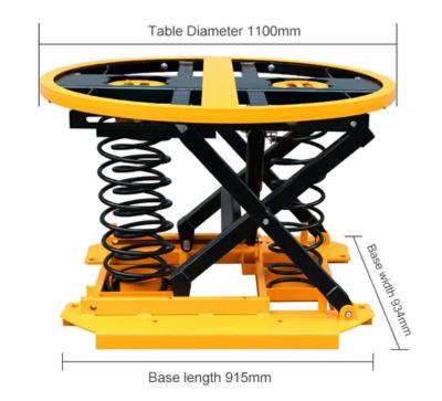 China 2 Ton Spring Activated Lift Table-Platform Te koop