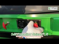 5.8m platform height 230kg load full electric scissor lift with extension platform