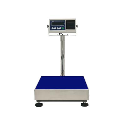 China ABS + Stainless Steel Suppliers China Platform Portable Digital Scale Barcode Label Printing Bench Scale for sale