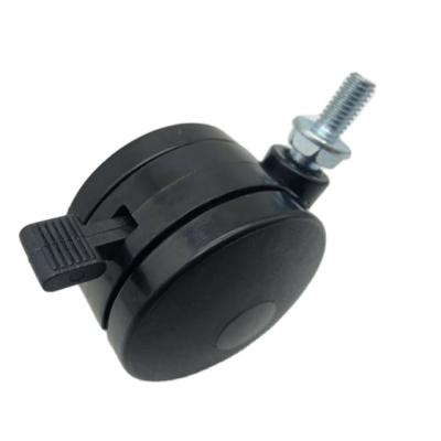 China Professional Manufacturer of Traditional Chinese 40x16mm Black PP Thread Stem Swivel Caster Wheel for sale