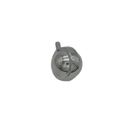 China Traditional Heavy Duty Industrial Silver Zinc Alloy 50mm Porcelain Ball Caster Wheels for sale