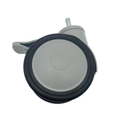 China Traditional High Quality 4 Inch Medical Caster Wheel PU Heavy Duty For Hospital for sale