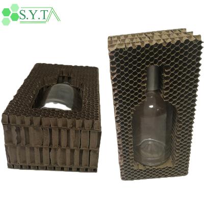 China Recycled Materials Eco-friendly and Recyclable Wine Bottle&Tableware Honeycomb Paper Cardboard for sale