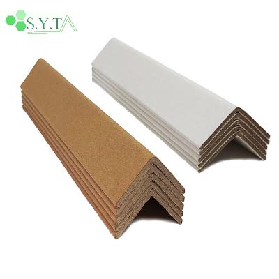 China Protection Cargoes L-shape Paper Angle Board Pallet for Corrugated Cardboard Strut Paper Corner Edge Protector for sale