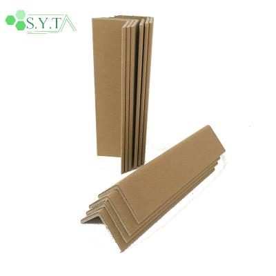 China Protection Cargoes L-shape Paper Angle Board Pallet Kraft Paper Angles Edge Corner Protector carton Paper Corner Edge Protector for sale