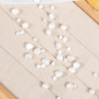 China Jewelry Luxury TRENDY Classic Style Plated Irregular Pure White 18k Gold Sky Multilayer Natural Freshwater Pearl Star Necklace for sale