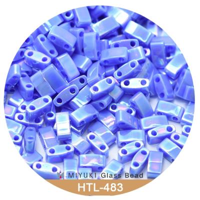 China Eco-friend Miyuki Half Tila Beads 5 * 2.3 * 1.9 mm Pack 10g [19 Color Opaque Dyed] for sale