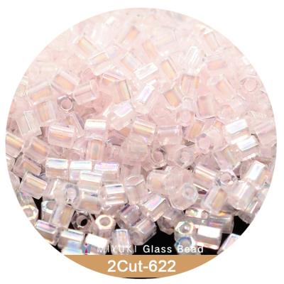 China Eco-ami Miyuki Heaxgon Beads 2 mm [9 color Transp. ] 10g package lined Inside for sale