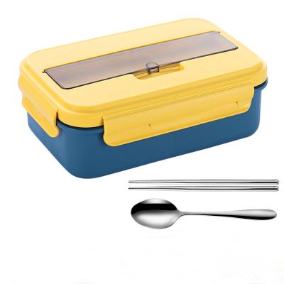 China Microwavable Portable Leakproof Bento Lunch Boxes With 3 Compartment Microwavable Food Container for sale