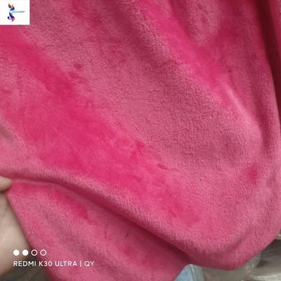 China Tear-Resistant Cheap Price Super Soft Kilo Plush Solid Double Side Brushed 100% Polyester Knitted Flannel Fleece Dyed Stock Fabric for sale