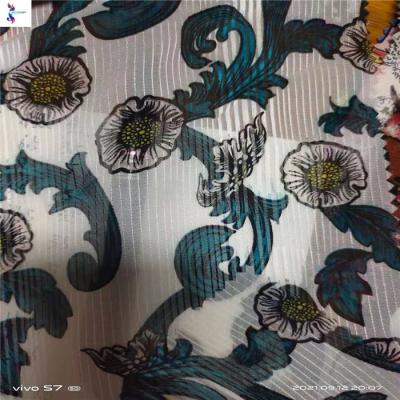 China High Quality Beauty Silk Satin Printing Anti-static 100% Polyester Woven Stocks Cancel Order Fabric For Dress for sale