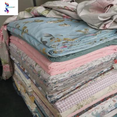 China 100% cotton bed running printed overlay fabric 5meters fabric cut pieces textile fabric above anti-static cotton sheets for sale