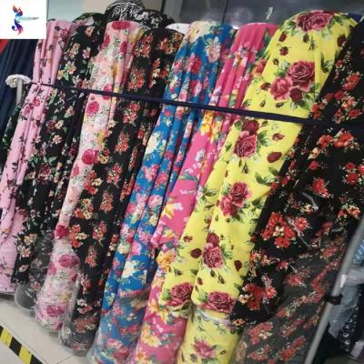 China /poly bubble chiffon printing stocklot hot selling fabrics for sale