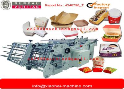 China High Precision Carton Erecting Machine For Hamburger / Pizza / Food Box for sale