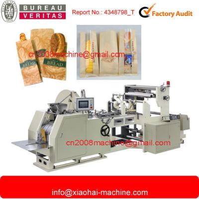 China Sharp Bottom Bread Paper Bag Making Machines With Window With 160 - 650MM Length for sale